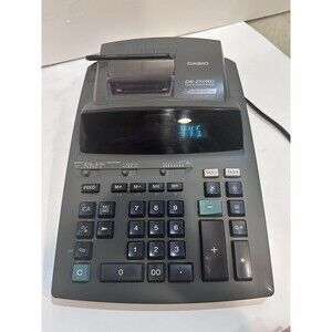 Tested Casio DR-250HD Tax & Exchange Electronic color Printing Calculator